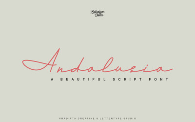 Andalusië een prachtig scriptlettertype