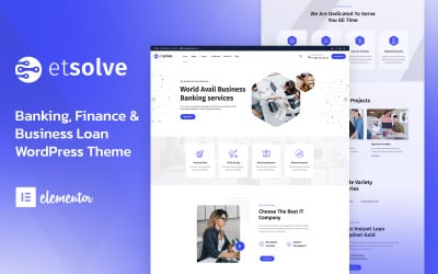 Etsolve - Tema de WordPress para negocios y finanzas