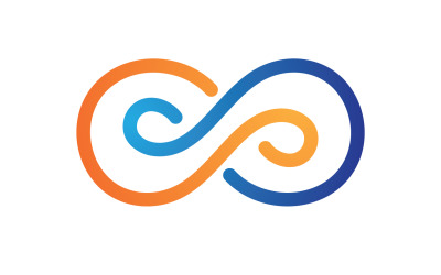 Infinity design loop logo vector v9