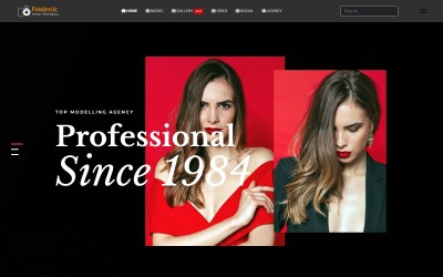 JL Fotojenic Fashion Agency Joomla4 och 5Template