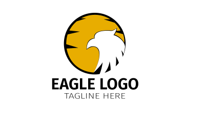 Logotipo de águila, plantilla de logotipo de pájaro
