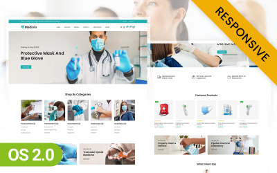 Medivin – Адаптивна тема Shopify 2.0 для медицини та медичного обладнання