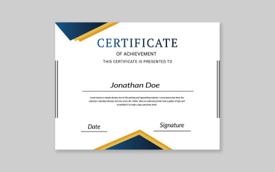 Modèle de certificat professionnel, collège, modèle de certificat de diplôme volume 04