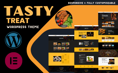 Tasty Treat - Ett läckert modernt WordPress-tema för restaurang