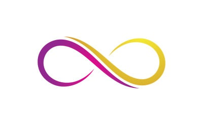 vetor de logotipo de loop de design infinito v3