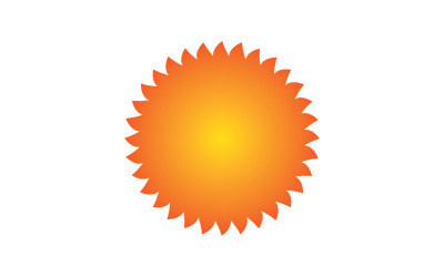 Sollogotyp och symbol landskapsvektor v8