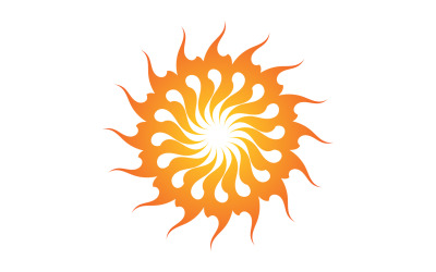 Sun Logo a symbol krajiny vektor v2