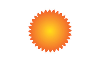 Sun Logo and symbol landscape vector v8