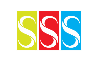 Nome do logotipo da empresa de símbolo de negócios S v16
