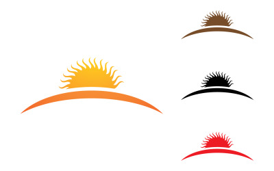 Sun Logo a symbol krajiny vektor v15