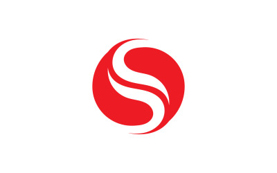 Diseño de logotipo de nombre comercial de letra s v15