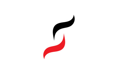 Diseño de logotipo de nombre comercial de letra s v3