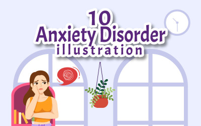 10 Illustrazione del disturbo d&amp;#39;ansia