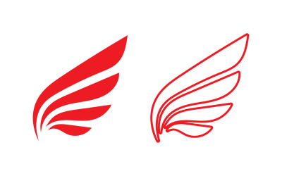 Logo v24 için kanat kuşu şahin melek vektör tasarımı