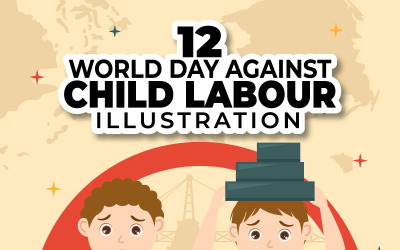 12 Welttag gegen Kinderarbeit Illustration