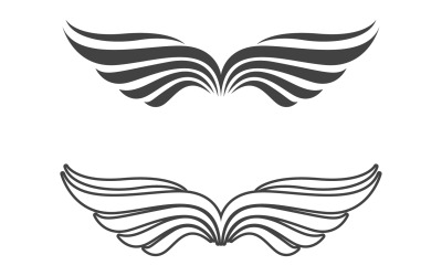 Wing bird falcon angel vektordesign för logotyp v13