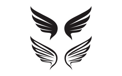 Wing bird falcon angel vektordesign för logotyp v16