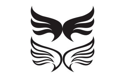 Wing bird falcon angel vektordesign för logotyp v17