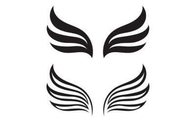 Wing bird falcon angel vektordesign för logotyp v1