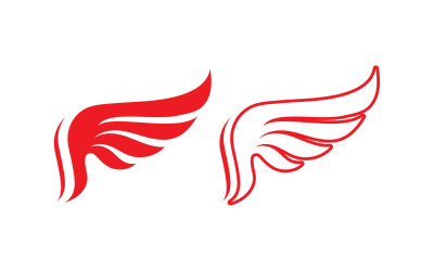 Wing bird falcon angel vektordesign för logotyp v26