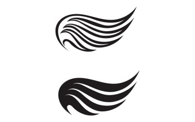 Wing bird falcon angel vektordesign för logotyp v2
