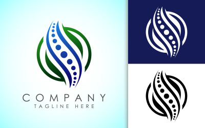 Creatief Medisch Chiropractie Concept Logo3