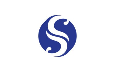 Letter s business name logo design v14