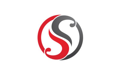 Letter s business name logo design v19