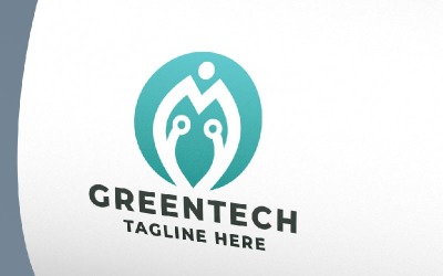 Green Tech Pro logó sablon