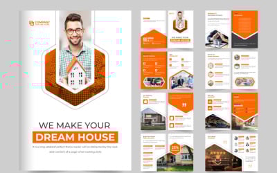 Home selling business portfolio vector