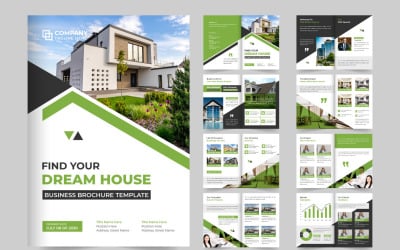 Huis verkoop brochure sjabloonontwerp