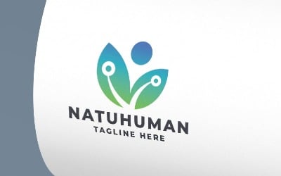Nature Human Healthy Pro-Logo-Vorlage