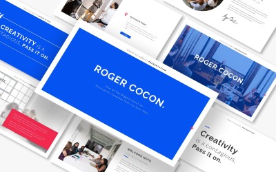 Plantilla creativa de diapositivas de Google de Roger Cocon