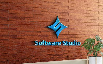 Plantilla de logotipo de estudio de software