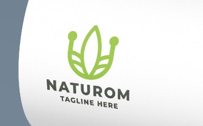 Plantilla de logotipo Naturom Pro