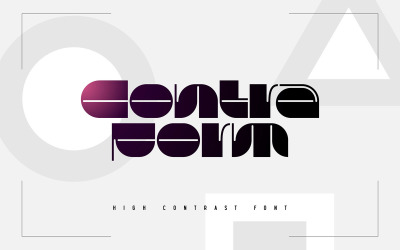 Contraform - High Contrast Font