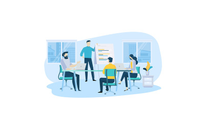 Creative Design piatto Business Concept vettore