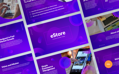 eStore - E-handelspresentation Google Slides Mall