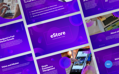 eStore - Keynote-mall för e-handelspresentation