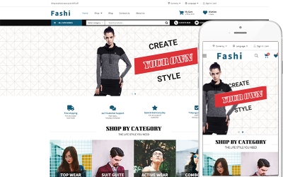 Fashi - тема для магазина модной одежды WooCommerce Theme
