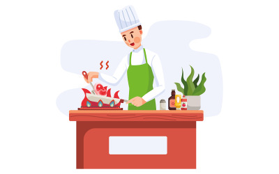 Matlagning vektorillustration