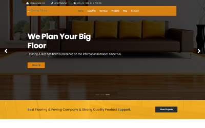 Floor and Paving Service HTML Landing Page Template