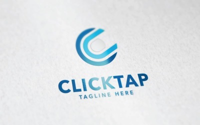 logo litery C lub logo Click Tap lub logo Finger Tap