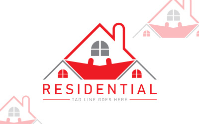 Modèle de logo résidentiel - Logo de l&amp;#39;hôtel