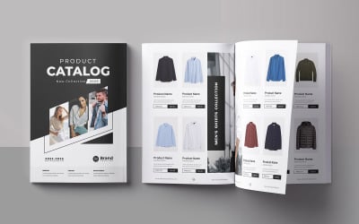 Plantilla de catálogo de productos o diseño de diseño de catálogo