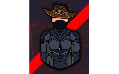 Vector de ilustración de personajes de Edwyn Yancy