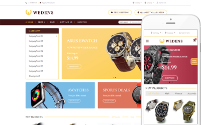 Wedens - Guarda il tema WooCommerce Theme