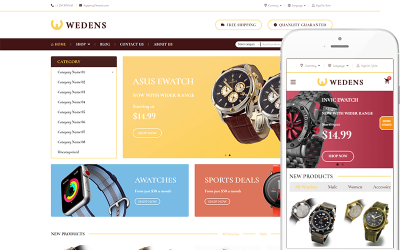 Wedens - Watch Theme WooCommerce téma
