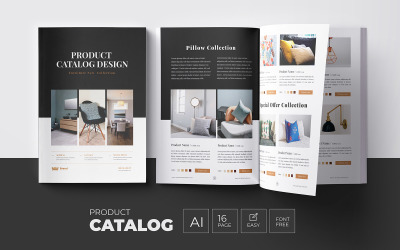 Catálogo de móveis e modelo de catálogo de produtos