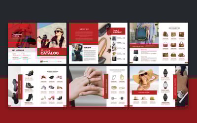 Catálogo de productos de ropa o catálogo y folleto de moda